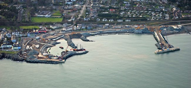 aerial photo greystones harbour marina 2009